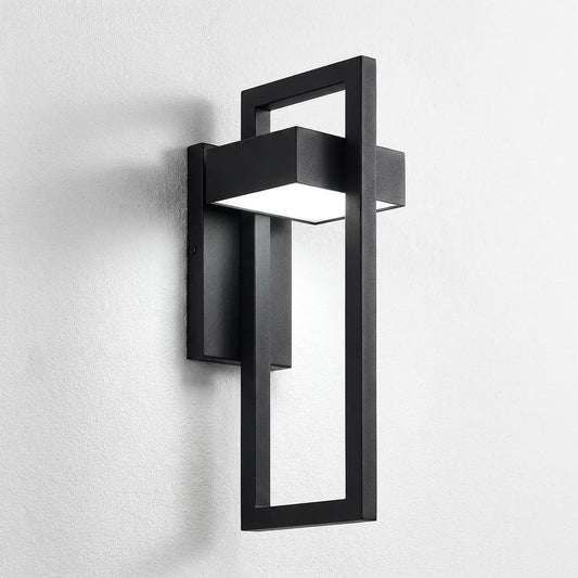 Applique Murale Extérieure Rétro Noire 10W Jardin IP65