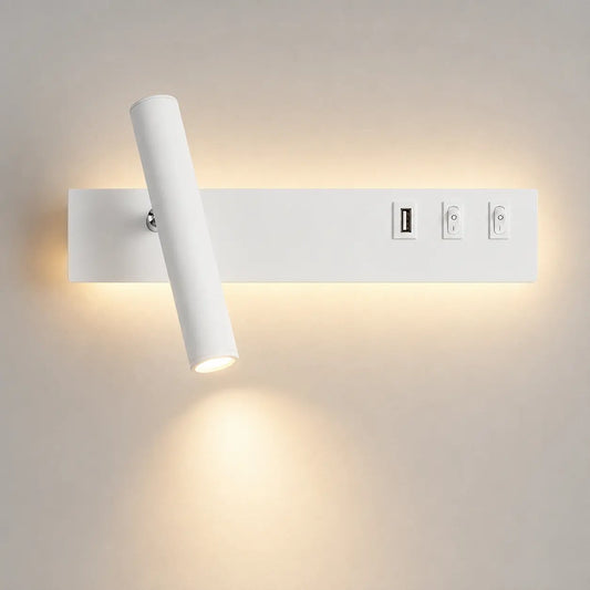Applique Murale de Lecture LED USB Double Éclairage